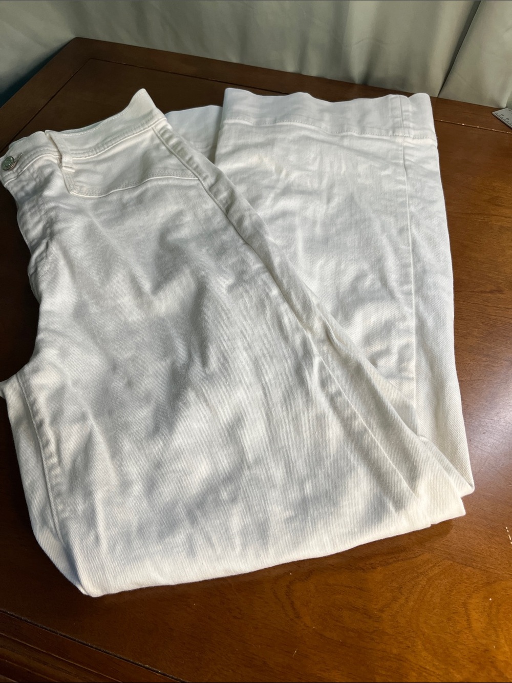 Gap Denim Wide Leg Sky High White Jeans